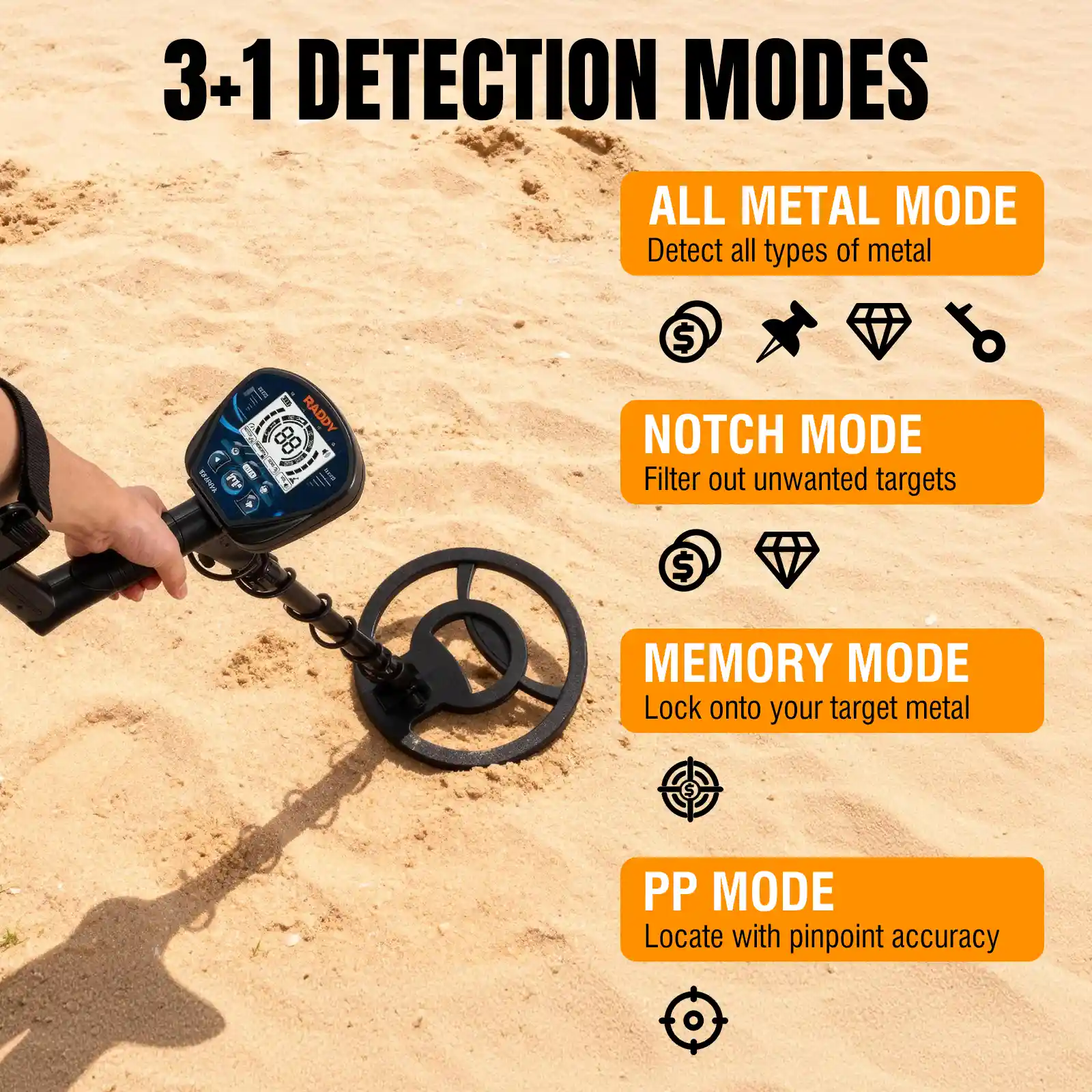MD120A Professional Adult Metal Detector - Image 5
