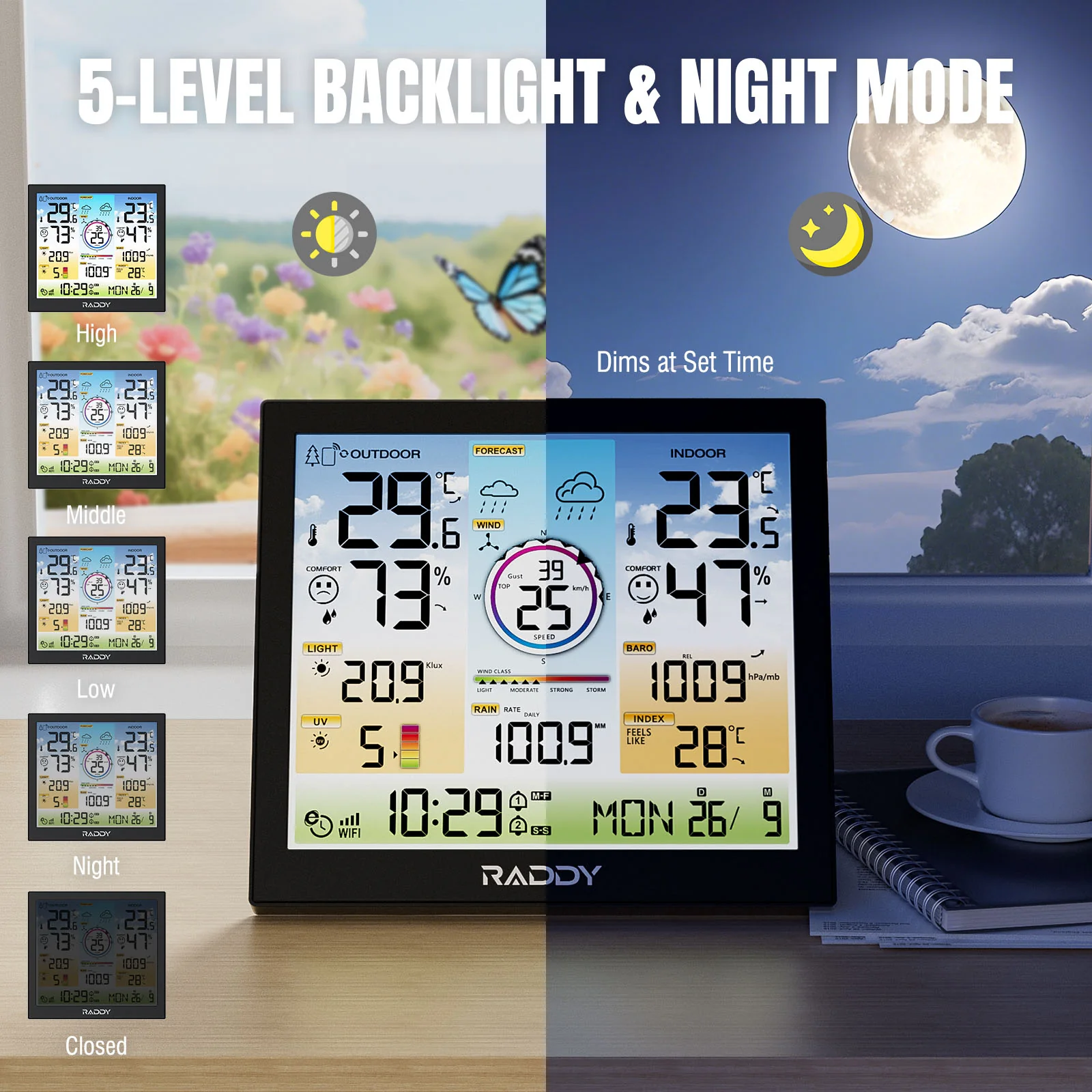 WF-120C Professional Weather Station - Image 5